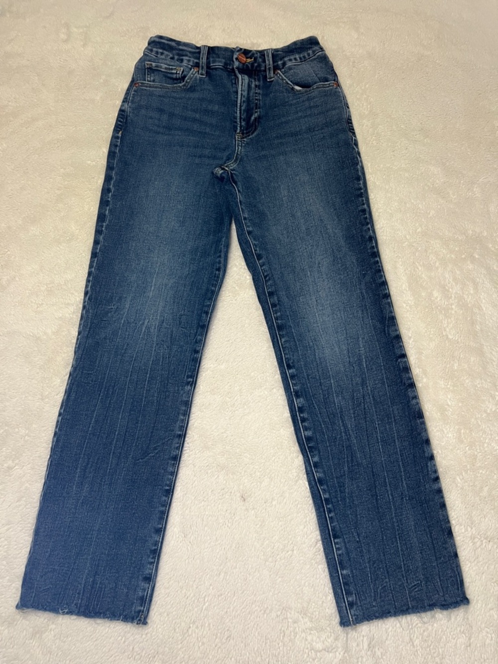 Express Women's Straight Ankle High Rise Jeans
